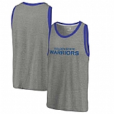 Golden State Warriors Fanatics Branded Wordmark Tri-Blend Tank Top - Heathered Gray